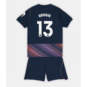 Tottenham Hotspur Destiny Udogie #13 Bortaställ Barn 2026-27 Kortärmad (+ Korta byxor)